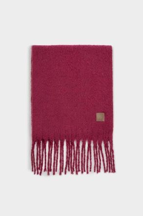 Katie Loxton Oversized Recycled Tassel Scarf in Red at Nordstrom