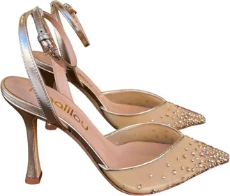 Ninalilou Schoenen, Dames, Grijs, 39 EU, Tule, Pumps