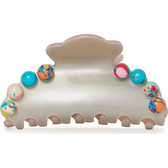 Lele Sadoughi Medium Stone Claw Clip in Terrazo Multi at Nordstrom