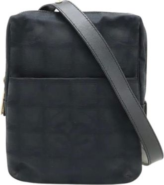 Chanel Pre-owned Cross Body Bags, male, Black, Size: ONE SIZE Pre-owned Vintage Pochette Shoulder Bag