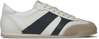Collegium Pista Low Top Sneaker in White/Black Leather at Nordstrom, Size 12Us