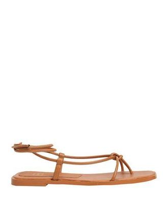 8 by YOOX LEATHER SQUARE TOE FLAT SANDALS