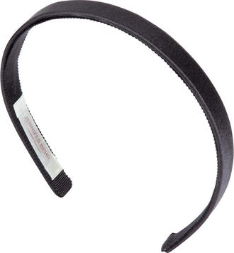 Jennifer Behr Lucy Satin Headband in Black at Nordstrom