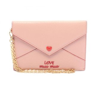 Miu Miu Pink Leather Pouch (Pre-Owned)