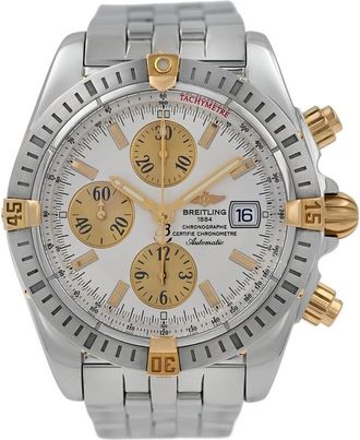Breitling Pre-owned Breitling Chronomat Evolution B13356 Chronograph Automatic Chronometer Silver Dial Mens Watch B13356