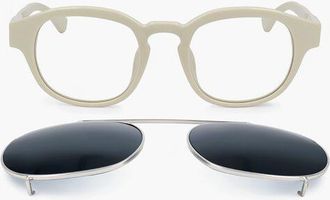 Linda Farrow DRIES VAN NOTEN Wayfarer Sunglasses with Removable Mask size Unica