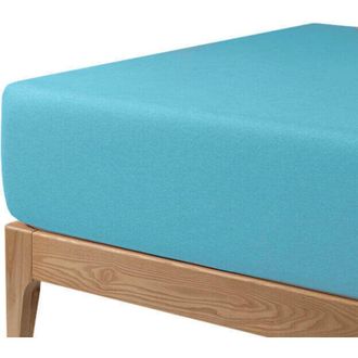 Colchones Aznar Sabana Bajera Protectora Transpirable Hasta Grosor 30 Cm 180 Cm - Celeste