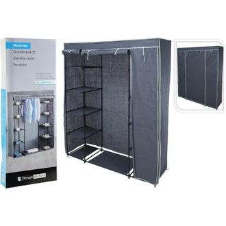 Koopman Storage Armario Desmontable 141x45x167 Cm, Armario Desmontable 141 X 45 X 167 Cmtubo De Acero Y Pl&aacute;stico Resistente A La Corrosi&oacute;ntranspirable Para La