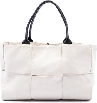 Bottega Veneta Pre-owned Bottega Veneta Medium Canvas Maxi Intrecciato Arco Tote Ladies 6HWVJWKIQUEWU1D5
