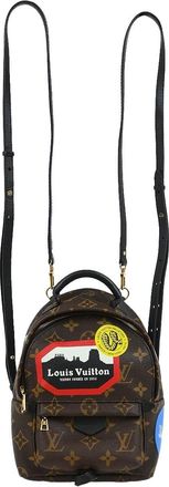 Louis Vuitton Palm Springs Backpack Limited Edition World Tour Monogram Canvas Brown Canvas Backpack Bag (Pre-Owned)