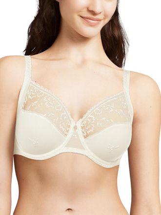 Chantelle Womens Every Curve Underwired Covering Bra - Off-White - Size 34D