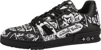 Louis Vuitton LV Trainer Sneakers Comic Black White 1AB9WX