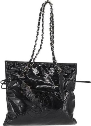 Chanel Pre-owned Shoulder Bags, female, Black, Size: ONE SIZE Pre-owned Leather chanel-bags