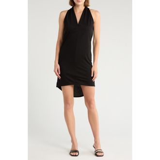 Go Couture High-Low Minidress in Black at Nordstrom Rack, Size X-Large