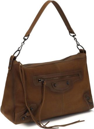 Balenciaga Le City Moto Shoulder Bag - Brown