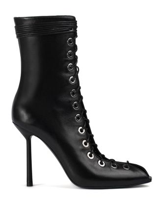 Le Silla 100mm Courtney boots - women - Lambskin/Nappa Leather/Calf Leather - 36.5 - Black