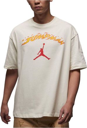 Nike Jordan Air Jordan Fire Jumpman Logo T-Shirt White FJ7685-133
