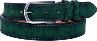 Vella Pais Verona Green Suede Mens Belt