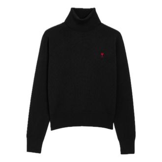 Ami Turtleneck Knitwear Black HKS827-001-009