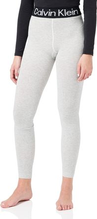 Calvin Klein Womens Logo Leggings, Light Grey Mix, S