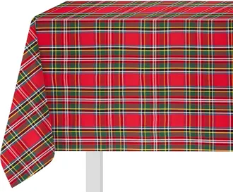 KASANOVA Tovaglia natalizia 140x180 cm tartan rosso