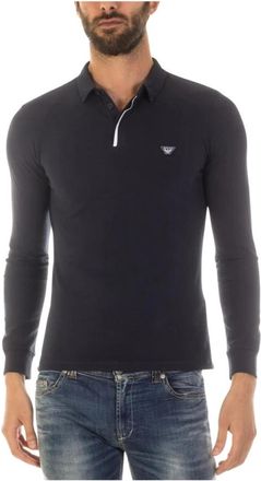 Armani Jeans Klassieke Polo Shirt voor Mannen - Heren - Polos - Blauw - S - Katoen - Tops