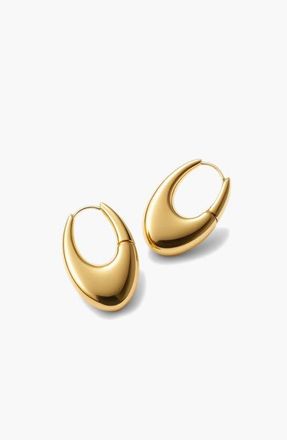 Yoj Eclipse Midi Hoops in Gold at Nordstrom