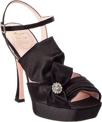Roger Vivier Satin Platform Sandal