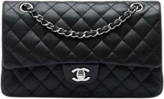 Chanel Pre-owned Classic Double Flap Shoulder Bag - Dames - Vintage Schoudertas - Zwart - ONE Size - Leer - Vintage