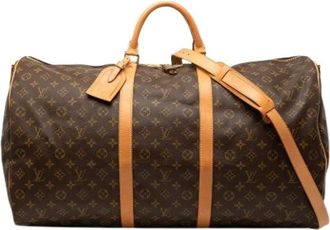 Louis Vuitton Pre-owned Weekend Bags, female, Brown, Size: ONE SIZE Pre-owned Keepall Bandouliere 60