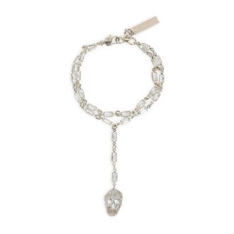 Alexander McQueen Pav&eacute; Skull Armband - Dames - Armbanden - Veelkleurig - ONE Size - Accessoires