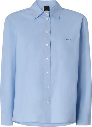 Pinko Shirts - Dames - Overhemden - Blauw - L - Overhemden