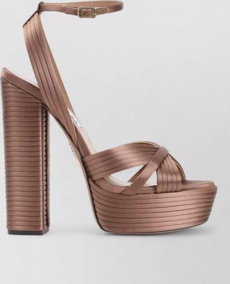 Aquazzura satin platform sandals