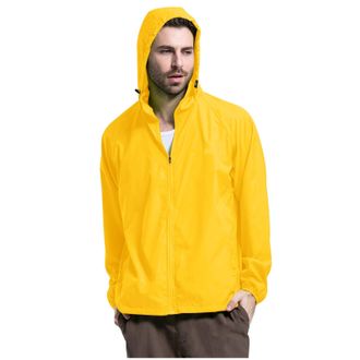 Generic Rrongwn Sun Hoodie Mens Quick Dry Sports Shirt Lightweight Leisure Shirt Long Sleeve Outdoor Shirt Bicycle Raincoat with Hood Waterproof Outdoor Jacke