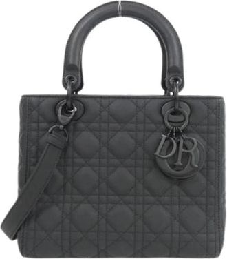 Dior Pre-owned Lady Dior Handtas - Dames - Vintage Handtas - Zwart - ONE Size - Leer - Vintage