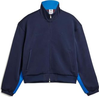 adidas High Neck Zipped Track Top Piquet - male - Adidas - Training Jackets - Blue - 2XL - Sport
