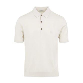 Etro Polo Shirts, male, Beige, M, Knitted Polo L/S