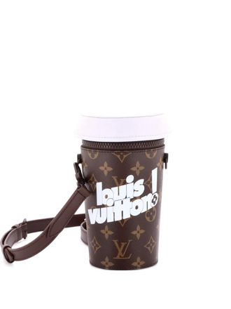 Louis Vuitton Coffee Cup Convertible Pouch Everyday Signature Vintage Monogram Canvas crossbody bag - Brown