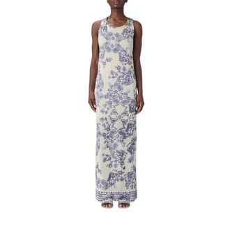 Liu Jo Maxi Dresses, female, Multicolor, Size: XS Abito lungo in maglia stampata
