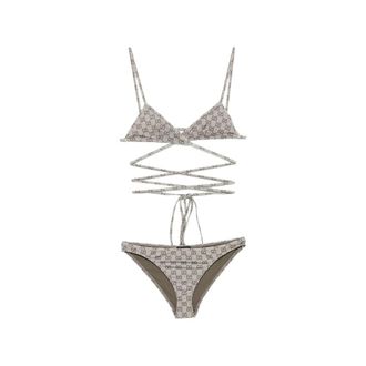 Gucci GG Supreme Wrap-around Bikini