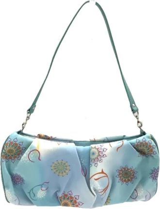 Ferragamo Pre-owned Shoulder Bags, female, Blue, Size: ONE SIZE Pre-owned Leather shoulder-bags