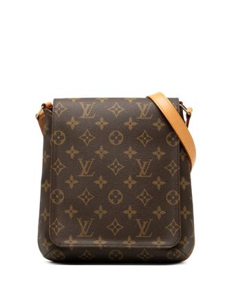Louis Vuitton 2001 Monogram Musette Tango schoudertas met kort hengsel - Bruin