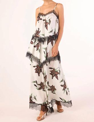 Misa Domina Maxi Skirt In Black Lily