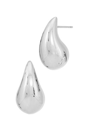 Savvy Cie Jewels STERLING SILVER RHODIUM PLATE EARRINGS