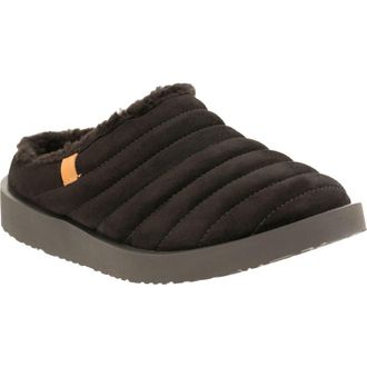 Revitalign Valley Faux Fur Lined Slipper in Black at Nordstrom, Size 11