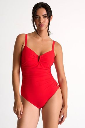 Shan Classic One-Piece Swimsuit in Red at Nordstrom, Size 14