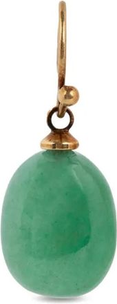 Dries Van Noten Orecchino con perline - Verde