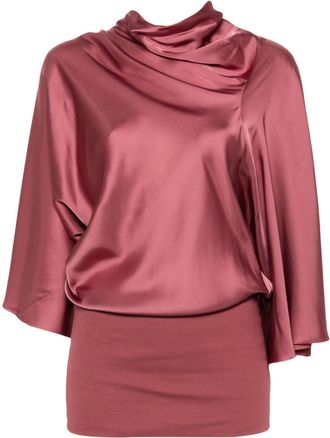 Rick Owens Cylinder blouse - women - Acetate/Viscose/Cotton - 44 - Pink
