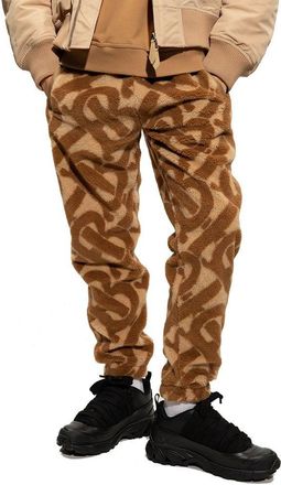Burberry Mens Brown Polyester Casual Pants