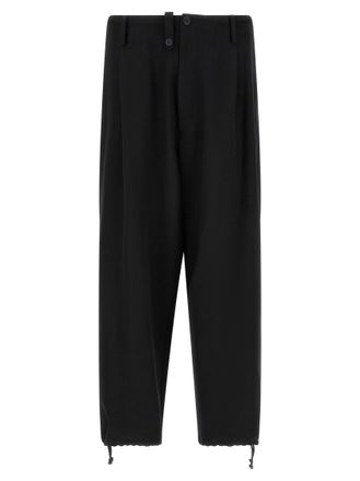 Yohji Yamamoto Black Relaxed Trousers